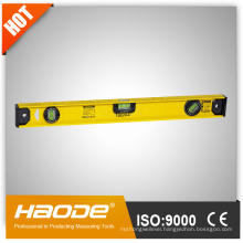 I-Beam spirit level with heavy-duty aluminum frame and a rotary table can read angles from 0-90